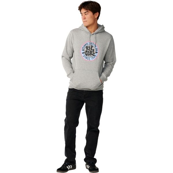 2026 Rip Curl Mens Streamline Hoodie 0CRMFL - Grey Heather